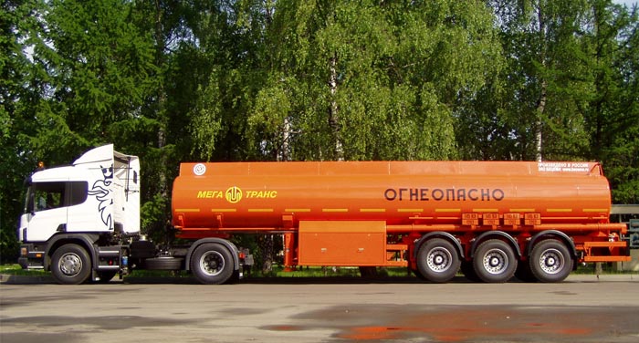 BCM-42.1(CH) tank semi-trailer for light petroleum products, 09G2S steel